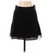 Madewell Silk Skirt: Black Solid Bottoms - Women's Size 0