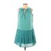 Velvet by Graham & Spencer Casual Dress - DropWaist: Teal Dresses - Women's Size Small