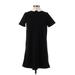 Trafaluc by Zara Casual Dress - Shift Collared Short sleeves: Black Print Dresses - Women's Size Small