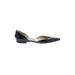 Manolo Blahnik Flats: Black Print Shoes - Women's Size 38 - Pointed Toe