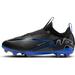 Nike Jr. Mercurial Vapor 15 Academy Little/Big Kids Multi-Ground Low-Top Soccer Cleats (DJ5617-040 Black/Chrome-Hyper Royal) Size 5