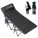 MOWENTA Camping Cot for Adults Folding Camping Cot with Mattress Portable and Lightweight Cot for Outdoor Traveling Office Beach and Home Black 450LBS