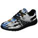 Back The Blue American Flag Eagle Shoes Women s Fashion Sneakers Tennis Running Shoes for Men Women Black Size 7