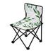 Green Leaves Tropical Portable Camping Chair Outdoor Folding Beach Chair Fishing Chair Lawn Chair with Carry Bag Support to 220LBS