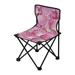 Pink Abstract Seashells Portable Camping Chair Outdoor Folding Beach Chair Fishing Chair Lawn Chair with Carry Bag Support to 220LBS