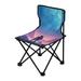 Men on Mountain Night Portable Camping Chair Outdoor Folding Beach Chair Fishing Chair Lawn Chair with Carry Bag Support to 220LBS