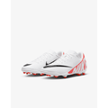Nike Jr. Mercurial Vapor 15 Club DJ5958-600 Kids White Red Soccer Cleats DSG312 (3Y)