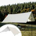 HERESOM Shade Cloth Tent Tarp Outdoor Tent Hammocks Rainproof Tent Tarp Shelter Camping Fishing Beach Picnic Tarp without poles