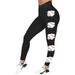 JHLZHS Women 2024 Womens Baseball Printed Tight Hip Lifting Fitness Yoga Underpants Red L