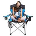 Beach Chair for Adults Oversized Camping Chair 500lb Folding Chair for Outside Heavy Duty Portable Chair with Armrest Cooler Bag Side Pocket Cup Holder Outdoor Folding Camping Chair