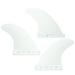 Premium Surfboard Fins Tri Fin 4.37 Set for Improved Speed and Control Perfect for Thruster Boards