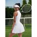 Women s Sexy Tennis Dress Sleeveless Workout Golf Dress Built-in Shorts Pocket Sleeveless Athletic Dresses Tennis Dress Workout Golf Dress Built-in Shorts Pocket Sleeveless Athletic Dresses