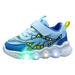 B91xZ Toddler Light Up Shoes for Boys Girls Kids Led Sneakers Breathable Mesh Tennis Shoes for Little Kids Blue 8.5