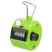 Uxcell Clicker Counter Hand Tally Counter Mechanical 4-Digit Number Click Pitch Counter Green