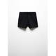 Cotton drawstring waist shorts black - Kids - 5-6 years - MANGO KIDS