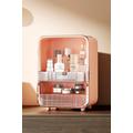 Cosmetic Organizer Display Box With Makeup Mirror gift