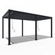 Weide Classic Aluminium Pavillon 3 x 5,3 M Lamellendach anthrazit Pergola freistehend