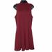 Free People Dresses | Free People Anthro “Layla” Fit & Flare Dress | L | Color: Red | Size: L