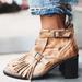 Free People Shoes | Free People Circle Back Fringe Boots Size 6 | Color: Brown/Tan | Size: 6