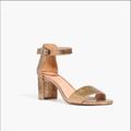 Madewell Shoes | Madewell Laing Sandal In Metallic Gold | Color: Gold | Size: 6.5