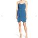 Madewell Dresses | Madewell Blue Silk Sandstar Mini Dress Cami Tulip Hem Sz 6 Euc | Color: Blue | Size: 6