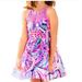 Lilly Pulitzer Dresses | Lilly Pulitzer Girls Kinley Dress In Colony Coral Shell Out | Color: Pink/Purple | Size: 8g