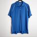 Adidas Shirts | Adidas L Golf Polo Shirt Blue Short Sleeve Nwot | Color: Blue/White | Size: L