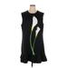 Victoria Beckham for Target Casual Dress - Mini Crew Neck Sleeveless: Black Color Block Dresses - Women's Size 1X