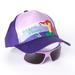 Disney Accessories | Disney The Little Mermaid Hat Sunglasses One Size Kids Purple Youth | Color: Purple | Size: Osg