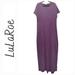Lularoe Dresses | Lularoe | Maria Purple Mineral Washed Short Sleeve Cottony Maxi Dress | Color: Purple | Size: 2x