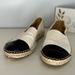 J. Crew Shoes | J Crew Cap Toe Canvas Espadrilles Sz 7.5 | Color: Black/Cream | Size: 7.5
