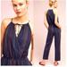 Anthropologie Pants & Jumpsuits | Anthropologie Dolan Striped Jumpsuit Navy Size Medium Nwot | Color: Blue | Size: M