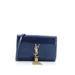 Saint Laurent Leather Crossbody Bag: Blue Bags