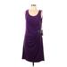 Jennifer Lopez Casual Dress: Purple Dresses - Women's Size Large