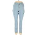 No Boundaries Jeggings - High Rise Skinny Leg Boyfriend: Blue Bottoms - Women's Size 17 - Light Wash