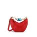 Valentino Garavani Leather Hobo Bag: Red Bags