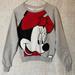 Disney Shirts & Tops | Girls Disney Minnie Mouse Sweatshirt Size Xs | Color: Gray/Red | Size: Xsg