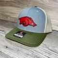 Nike Accessories | Arkansas Razorbacks 3d Snapback Trucker Hat- Heather Grey/ Birch/ Army Olive | Color: Black | Size: Os