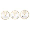 UKCOCO 3pcs Wifi Sign Acrylic Wifi Password Sign College Room Decor Wifi Code Sign Wifi Password Plaque Wifi Coverage Sign Wifi Password Sign for Guest Room Wireless