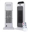 Electric Heaters - Free Standing Energy Efficient 2000W Digital Oscillating Floor Electric PTC Heater Ceramic Space Heater With Remote Control Portable Heaters For Home Low Energy Silent Room/Office