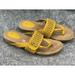 Giani Bernini Shoes | Giani Bernini Womens Open Toe Casual Slide Sandals Yellow Sz 10 M | Color: Yellow | Size: 10