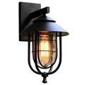 ZITTRO European Victoria Retro Outdoor Wall Lamp Glass Lantern Outdoor Waterproof Villa Garden Patio Porch Sconce Rustproof Metal E27 Edison Landscape Lighting for Balcony Terrace Stylish elegant