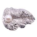 Brooches Pins Exquisite Leaf-shape 11mm Freshwater Broochh Pin for Women luxurious