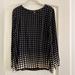 J. Crew Tops | J. Crew Long Sleeve Polka Dot Top, Size 8. Excellent Condition, Like New. | Color: Black/White | Size: 8