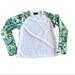 Athleta Tops | Athleta White Green Paisley Athletic Long Sleeve Top Workout Yoga Run Tennis Xs | Color: Green/White | Size: Xs