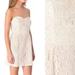 Free People Dresses | Free People Lace Strapless Mini Dress Ivory Size 6 Nwt | Color: Cream/White | Size: 6