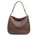 Coach Bags | Coach Cary Leather Shoulder Bag In Dark Stone/Brass # Cc435 | Color: Brown | Size: 13 X 11 X 5