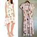 Free People Dresses | Free People Women's Lost In You Midi Dress Cream Floral Button-Up Summer Dress | Color: Cream | Size: Xs