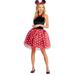 Disney Dresses | Disney Minnie Mouse Dress Costume Women’s Size Medium Red Black | Color: Black/Red | Size: M