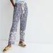 Anthropologie Pants & Jumpsuits | Anthropologie Ollari Tasseled Rope Belt Tapered High W/Pockets Pants | Color: Blue/Cream | Size: S